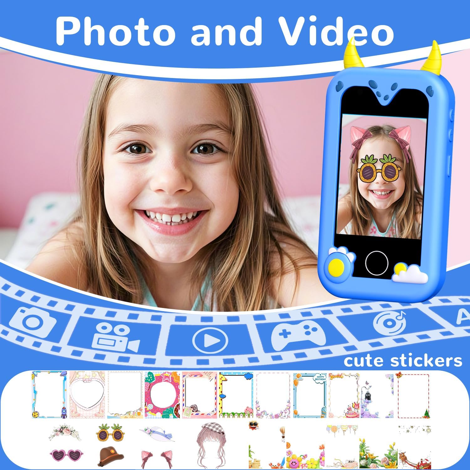 Kids Smart Phone for Girls: Testado 7 dias, ideal para meninas 3-12 anos