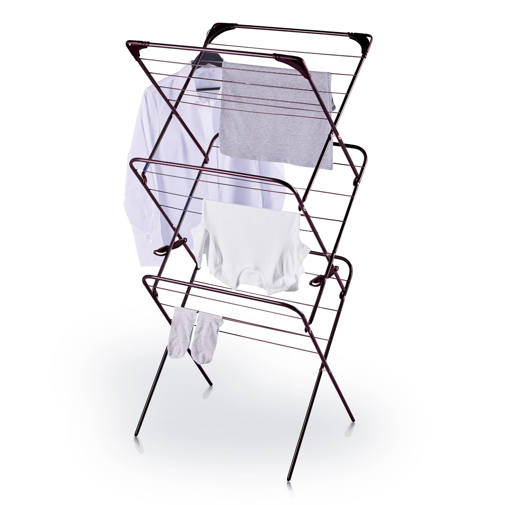 Minky 3 Tier Essentials 14m Clothes Airer, Holds Up to 15kg, Hanger Corners