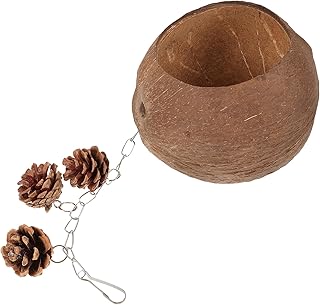 BUGUUYO coconut shell nest bird swing Bird Bed Pet Parrot Hammock Parrot Bed Bird Nest breathable bird house