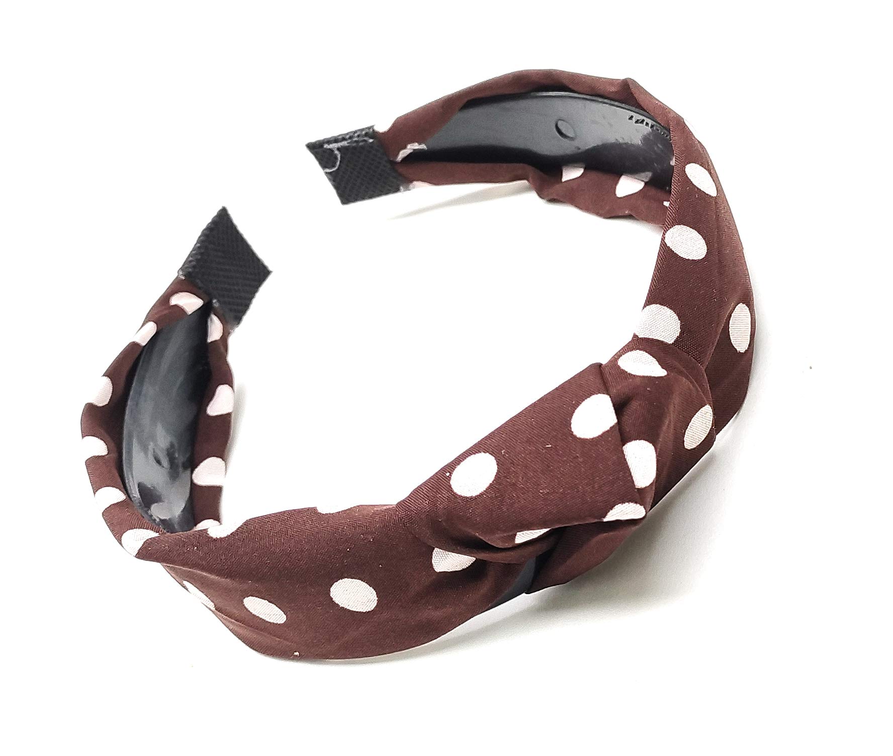 JAGMOOLYA Products Cross knot Hairbands With Cloth Wrapped Headwear Styling Hair Accessory Washing Face Spa Mask Shower for Girls/Kids and Women (Pack of 1) (Brown with White Dots) (B08RWN6QLS) Amazon Price History, Amazon Price Tracker
