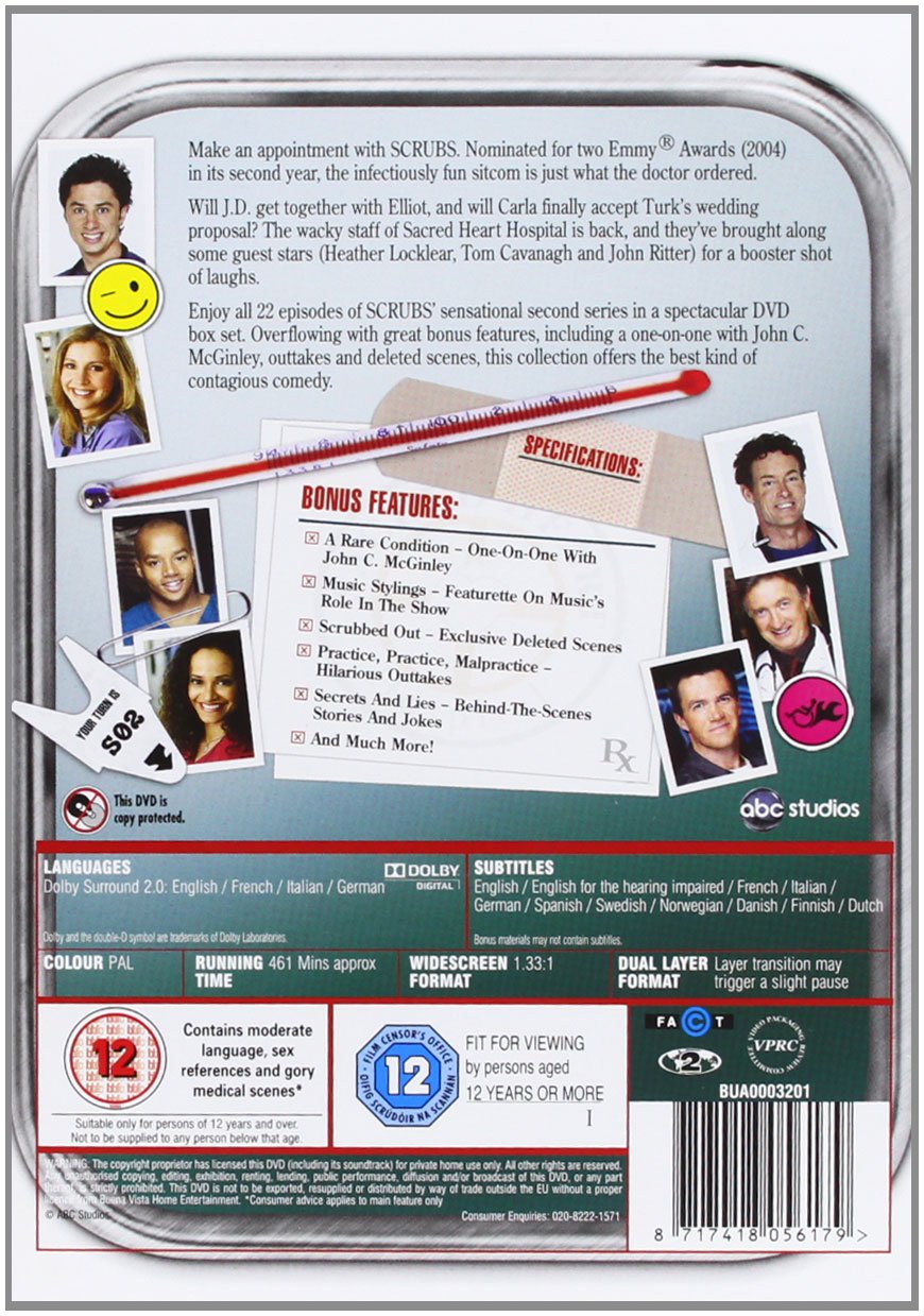 Scrubs - Complete Collection: Season 1-9 [DVD] [Region2] Requires a Multi Region Player