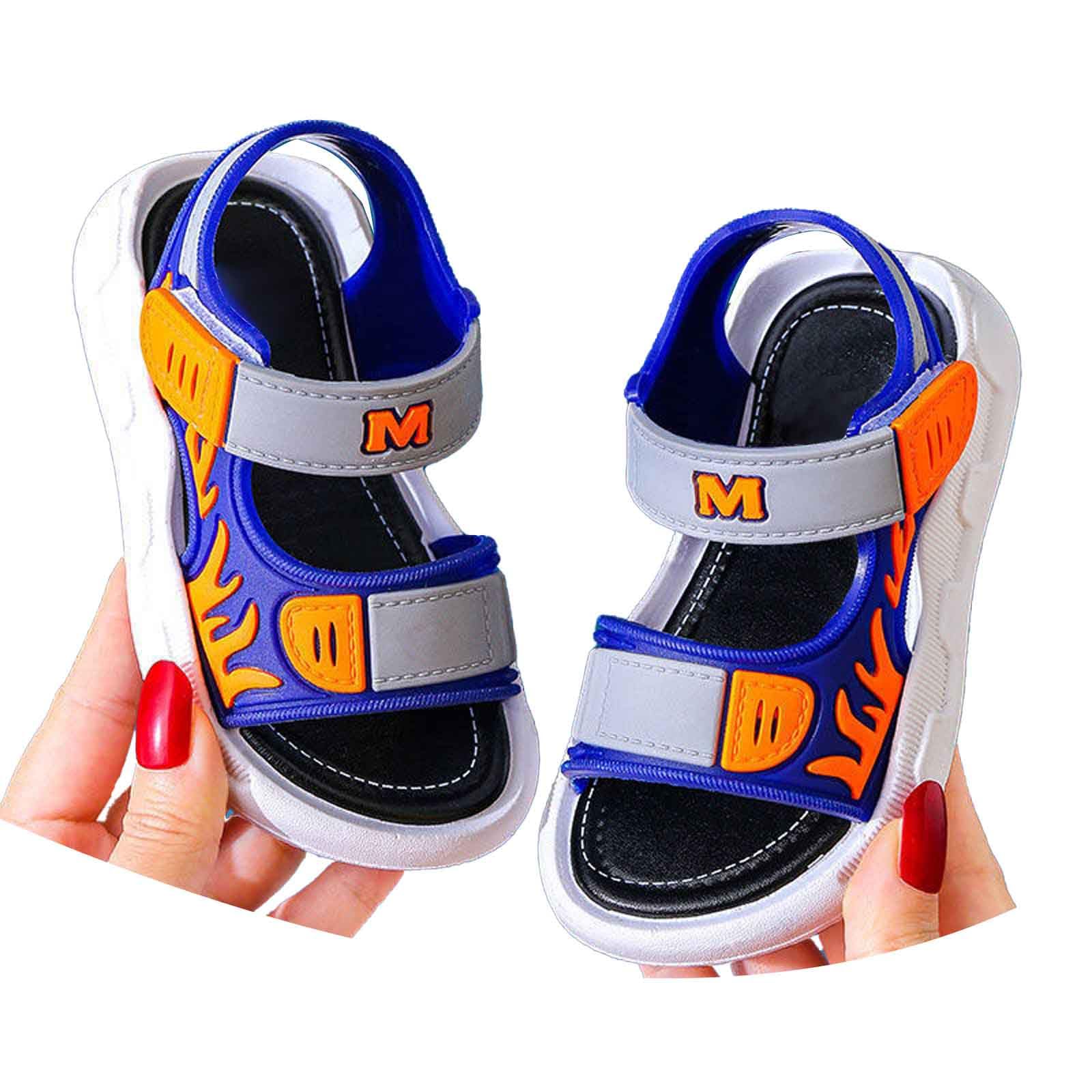 TTDGYYXW Sandali da Ragazzo Traspiranti per comode Scarpe estive per Il Tempo Libero all'aperto Bambini da 1 a 11 Anni Scarpe da Corsa Leggere