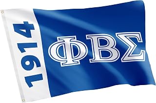 Desert Cactus Phi Beta Sigma Flag Fraternity GOMAB Greek Banner Large 3x5 feet Sign Decor (Design A)