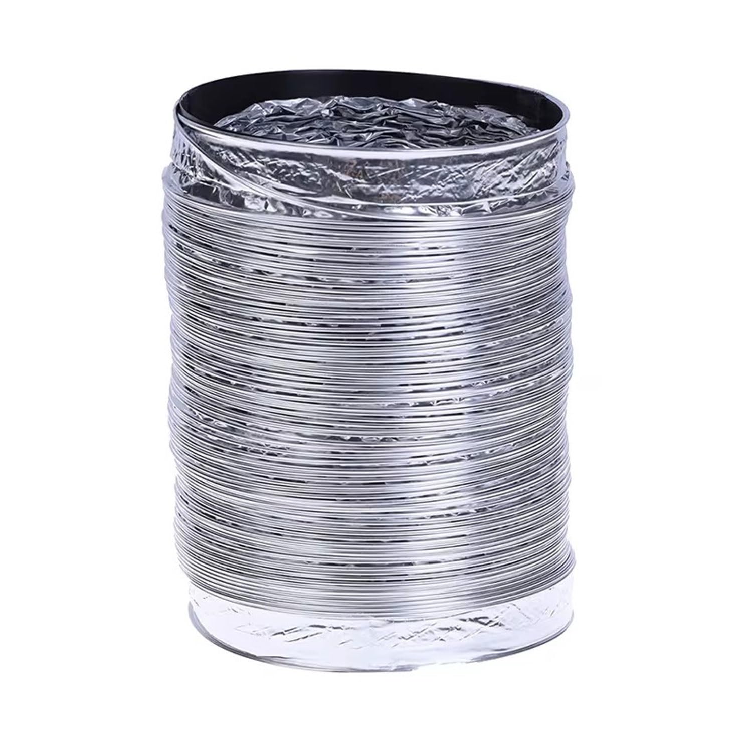 Elastyczne przewody z folii aluminiowej, Elastyczny wąż wentylacyjny z zaciskami i taśmą do łazienki, kuchni, toalety, hydroponiki 80-300 mm, 2-5 m(4m,300mm)