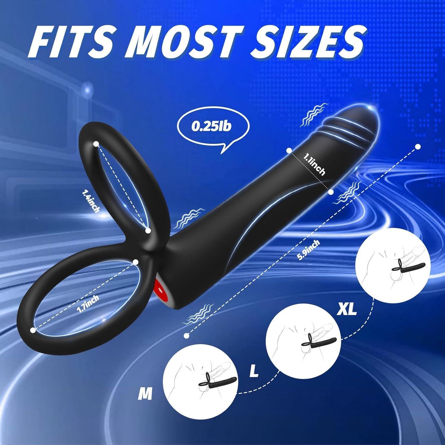 Consolador anal con vibrador,juguetes sexuales para hombres, consolador con correa y anillo vibrador para el pene, vibrador para el pene masculino con 10 modos de vibración,placer de doble penetración