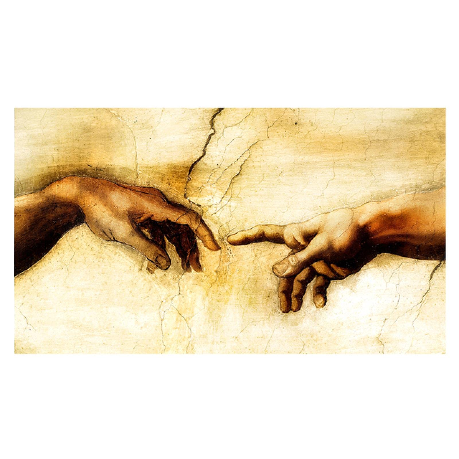 Rumlly Pintura Abstracta de Dedo a Dedo de Mano Impresa en Lienzo, Carteles e Impresiones, Imagen artística de Pared para Sala de Estar, decoración del hogar, 70x120cm sin Marco