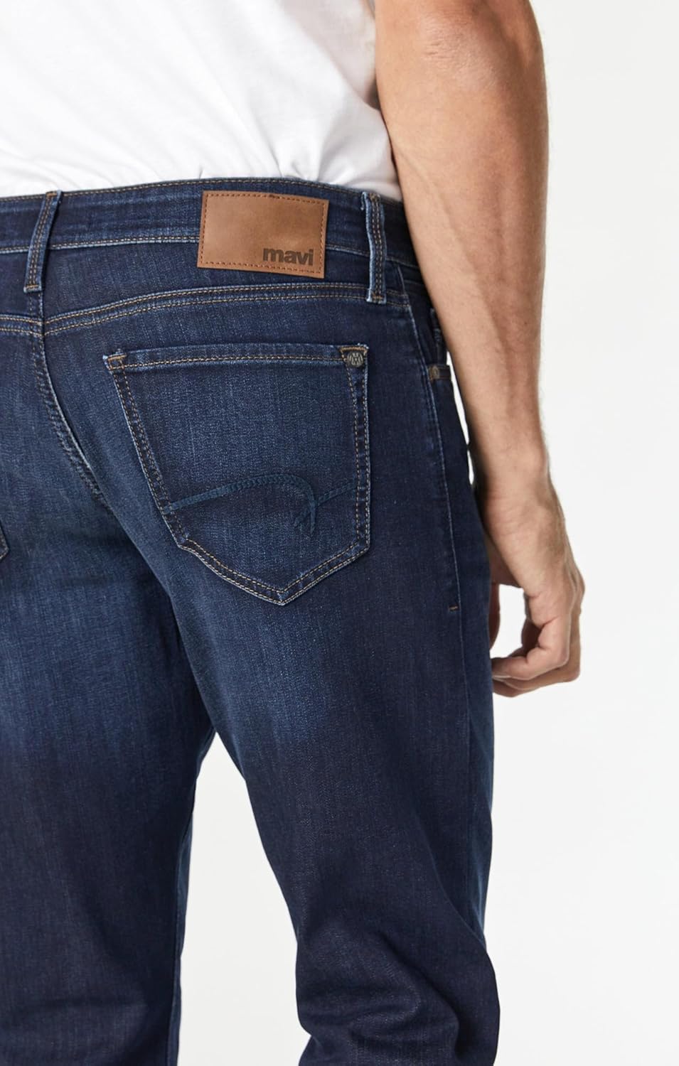 Mavi Men’s Myles Mid-Rise Straight Leg Jeans – Relaxed Fit Cotton Work Jeans for Men, Comfortable Mens Pants - Image 3