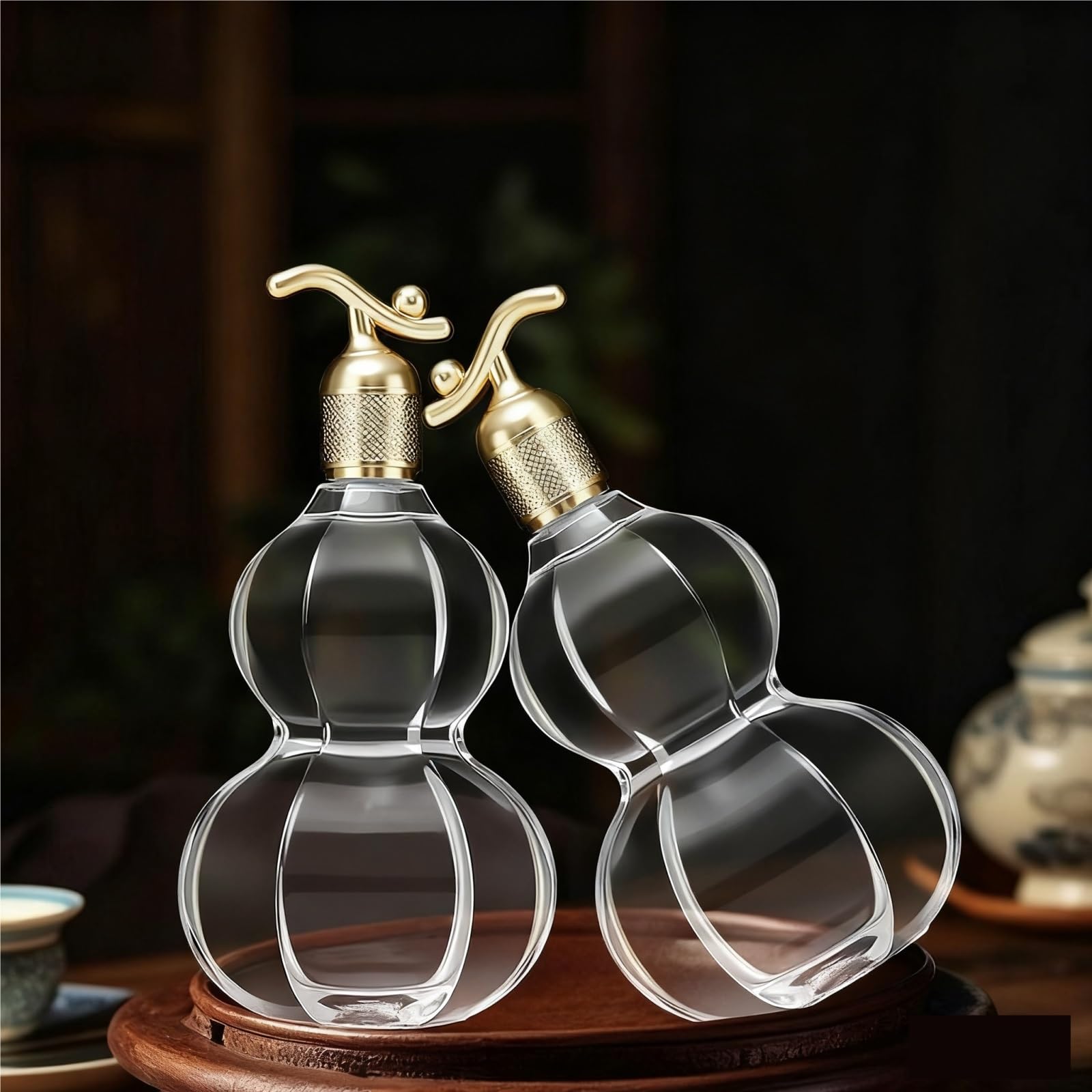 Decanter per Vino Rosso Whisky Decanter A Forma Di Zucca, Caraffa For Vino In Vetro Spesso, Bottiglia Stoccaggio Decantatore