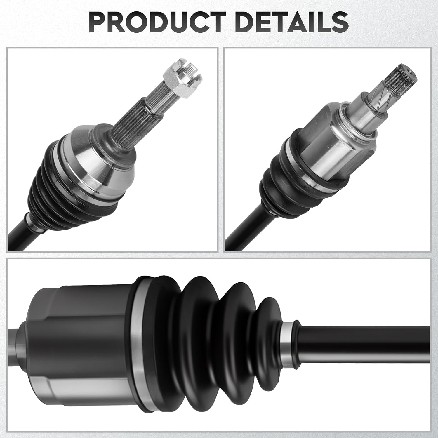 NEW Left & Right Front CV Axle Shaft Assembly fits for Nissan Sentra 2013-2019 14 15 16 17 18 L4 1.8L Naturally Aspirated, Automatic CVT Transmission Only, Driver & Passenger Side, 2-Pack