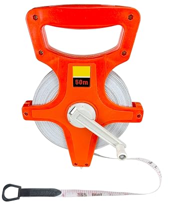 Harrier Hardware 55 Yard Open Reel Tape Measure Orange SAE Metric