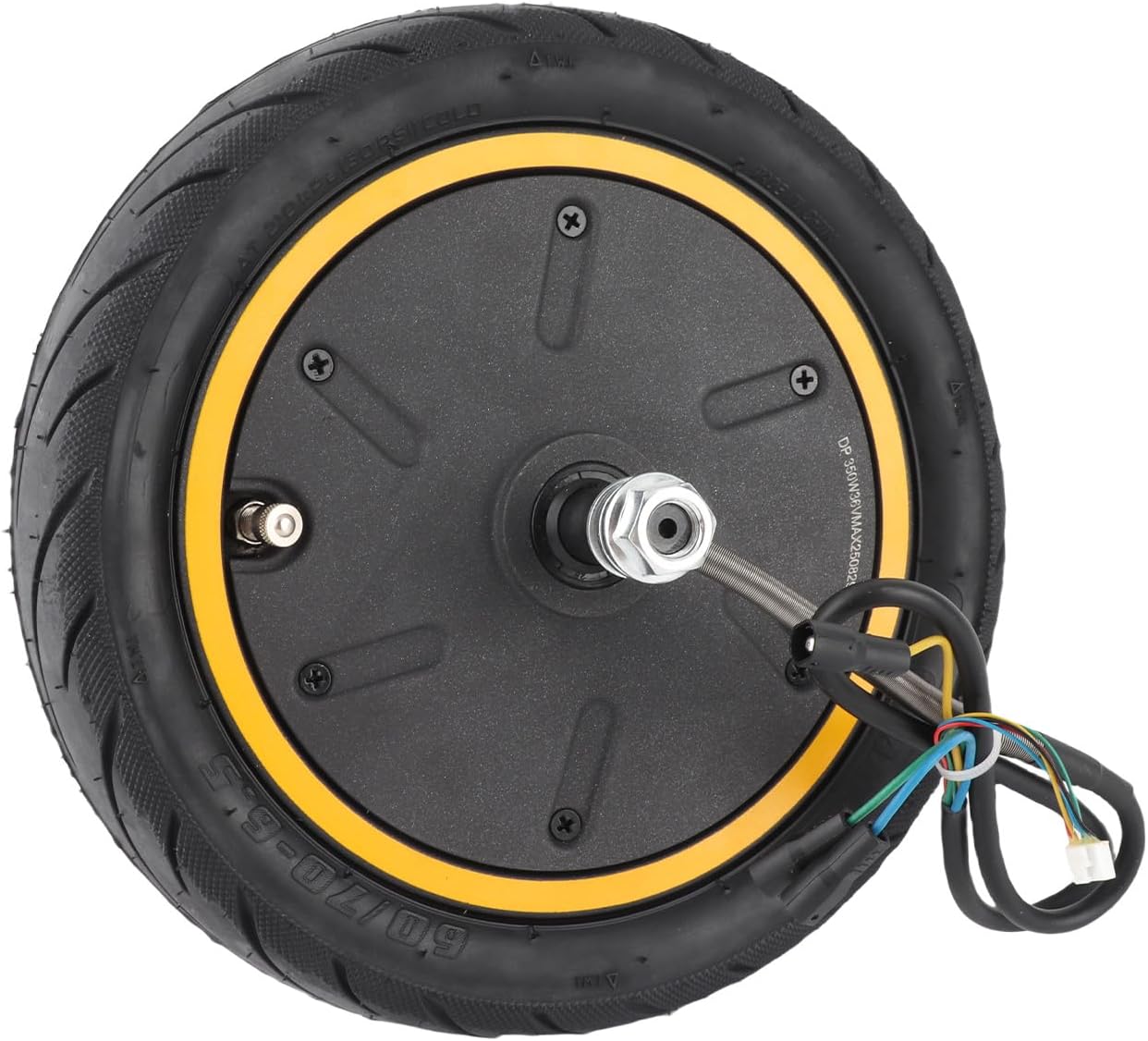 Electric Scooter Hub Motor with Inflatable Tire, 10 inch 350W Rear Wheel Brushless Hub Motor Kit, Waterproof Scooter Wheel Conversion Kit for MAX G30 Electric