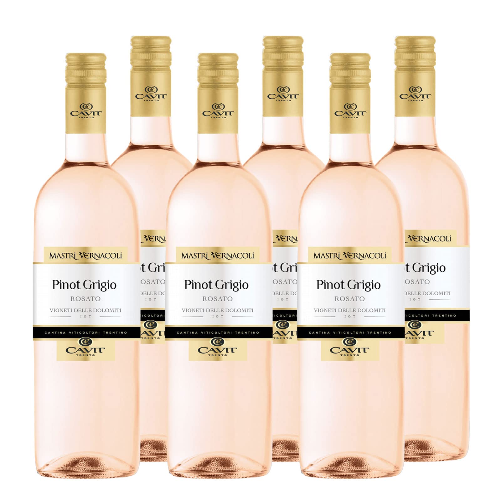 Cavit Pinot Grigio Rosato IGT delle Dolomiti MV Cuvee trocken (6 x 0.75 l)