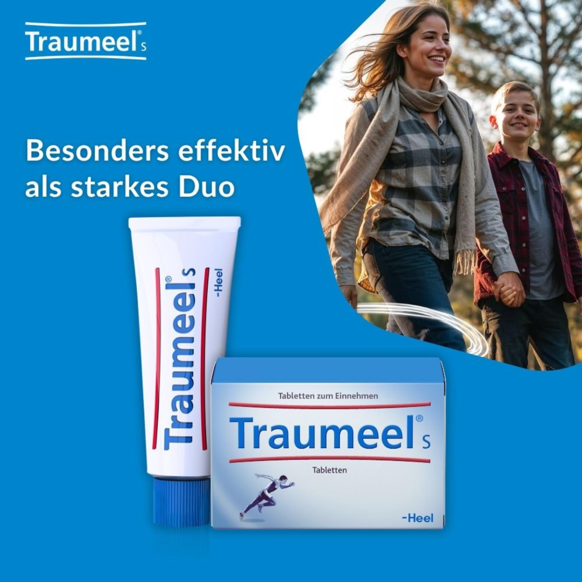 Traumeel Bundle Creme 100g + 50 Tabletten - Fit für Sport und Alltag mit der Kraft aus der Natur. Natürliches Arzneimittel zur Unterstützung der körpereigenen Regeneration. Für ein Leben in Bewegung!