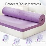 BDEUS 2 inch Mattress Topper, Cooling Gel Memory Foam Bed Topper for Pressure Relief and Back Pain, CertiPUR-US Certified, Dorm Essentials, Twin-XL