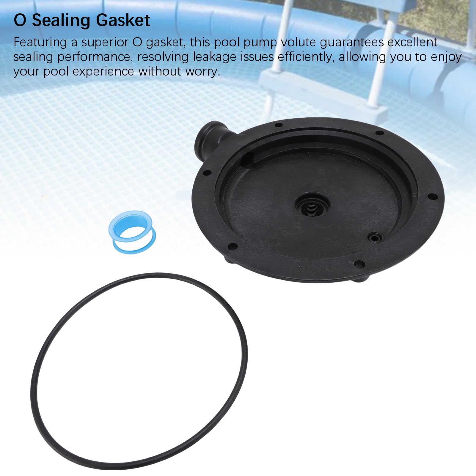 TOPINCN Volute de Remplacement R0536300, Pompe de Surpression 60 pour Piscine en Plastique avec Joint Torique, Accessoires d'entretien pour Spas et piscines.