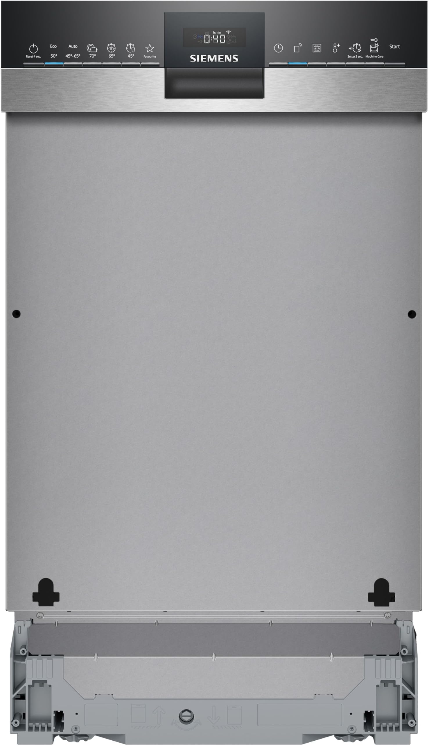 Siemens iQ300 SR53HS74KE teilintegrierter Geschirrspüler 45 cm Eco 50°C varioSpeed Plus Edelstahl