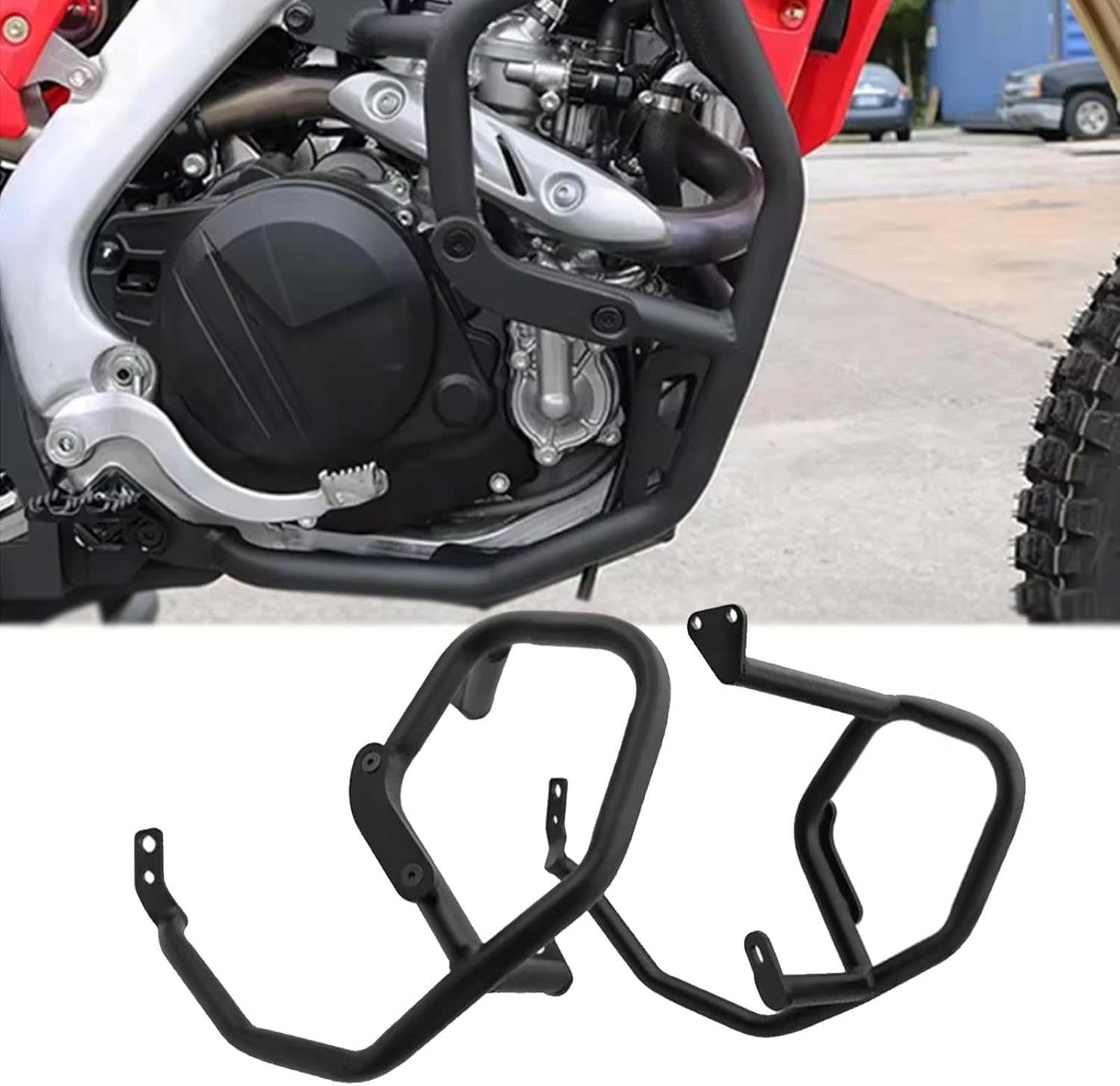for CRF450L crf450l 2018-2020 CRF450RL crf450rl 2020-2024 CRF450X crf450x 2018-2024 Motorcycle Bumper Engine Guard Highway Crash Bar Frame Protection
