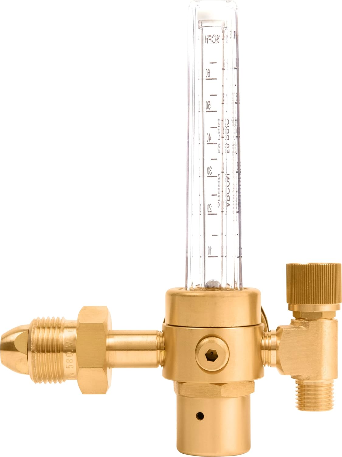 SPARC Argon Regulator & Flow Meter - Welding Gas Regulator for MIG Welding & TIG Welding 0-70CFH CGA580 LIFETIME USA WARRANTY