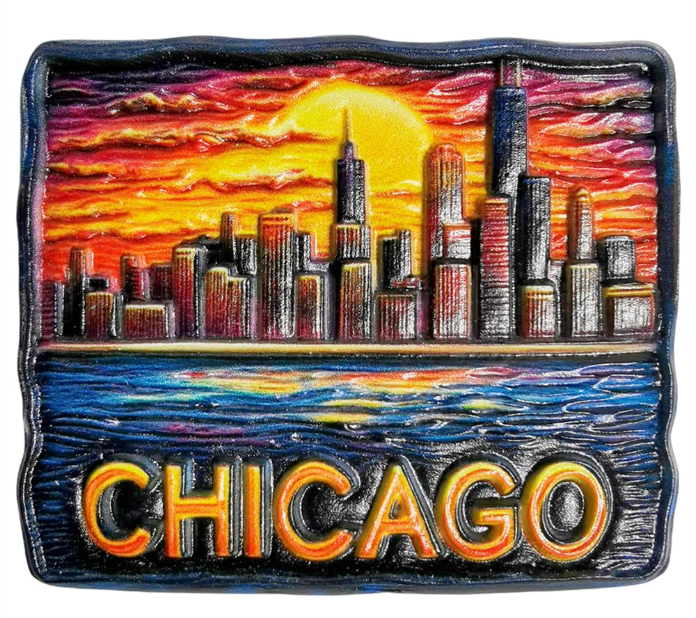 Chicago lodówka magnes podróżny pamiątka lodówka dekoracja 3D naklejka magnetyczna rzemiosło