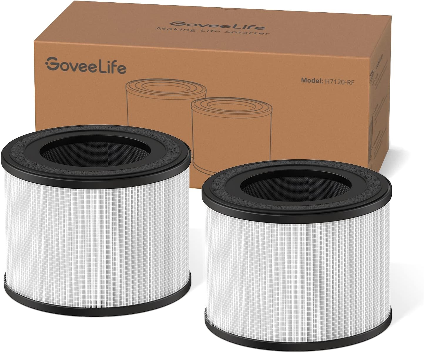 GoveeLife Air-Purifier Replacement Accessories only for H7120101, 1 Pack, H11 HEPA