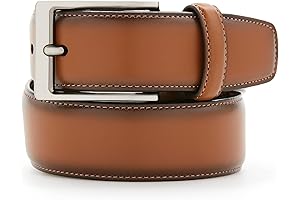 Portfolio Men's Amigo Dress Belt: Elevate Your Style with Genuine Leather Craftsmanship