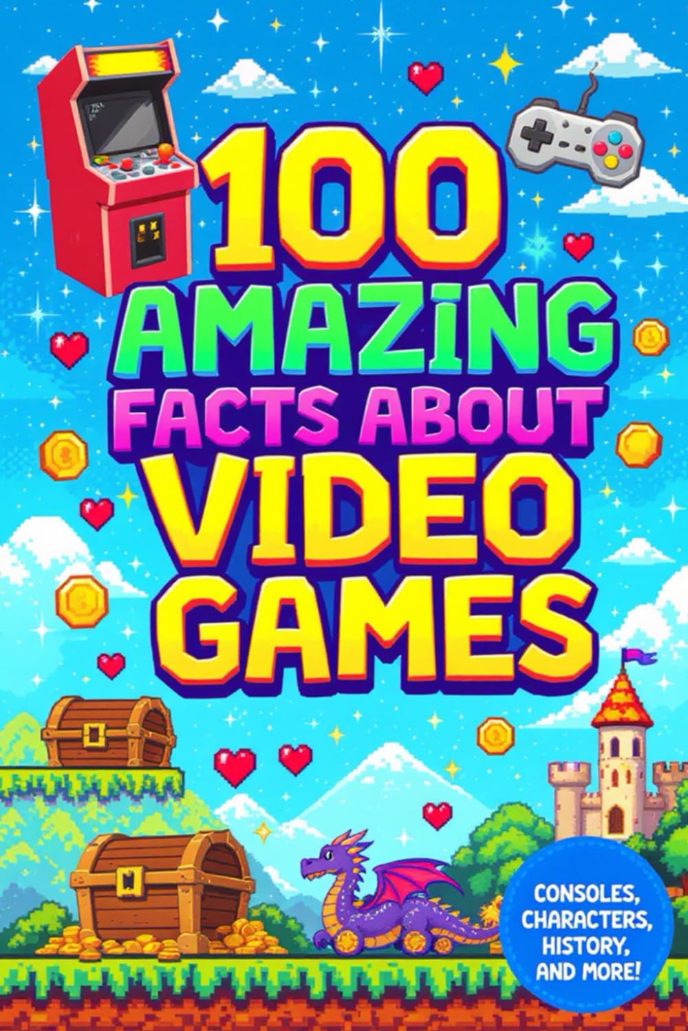 100 Amazing Facts About Video Games: Facts video game curiosities, history of video games, fun facts about video games, educational gaming book,