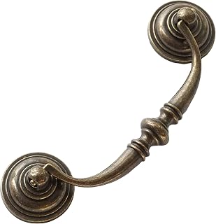 LBFEEL 4.25" Drawer Pulls Dresser Handle Antique Bronze Drop Bail Pulls Handles for Kitchen Cabinet Cupboard Doors 108mm