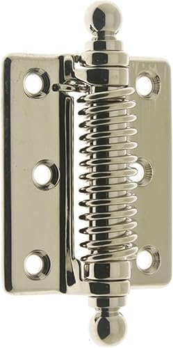 Miniatura 4 de idh by St. Simons 80360-10B Bisagra de puerta de resorte de latón macizo genuino de calidad profesional con remates de bola, bronce aceitado, par