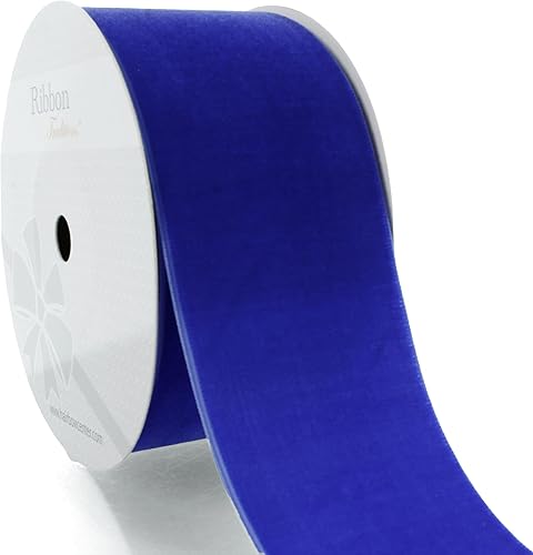 Miniatura 9 de HBC 338 - Cinta de terciopelo (5 yardas, 2 pulgadas), color azul antiguo