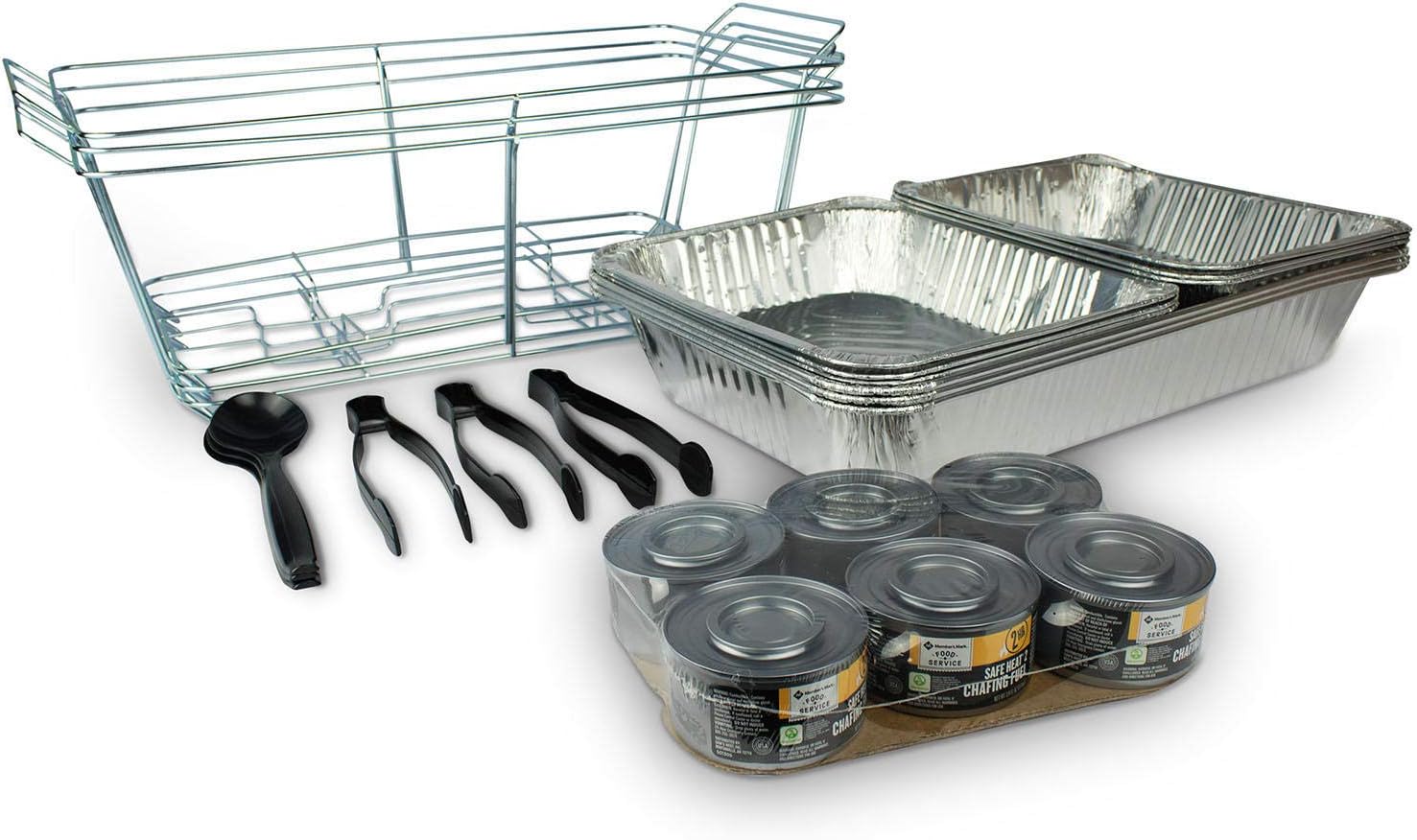 Party Set with Safe Heat Chafing Fuel (24 pc.) Great for Parties, Tailgating, Holidays and More