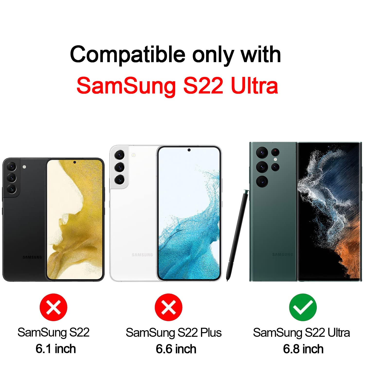 Custodia Clayco Xenon Per Galaxy S22 Ultra Con Protezione Schermo 360° E ID Impronte