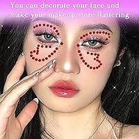 Vista 4 de 1799 piezas de pegatinas de gemas - Gemas de imitación autoadhesivas para manualidades - Con temática del Día de San Valentín, pegatinas redondas