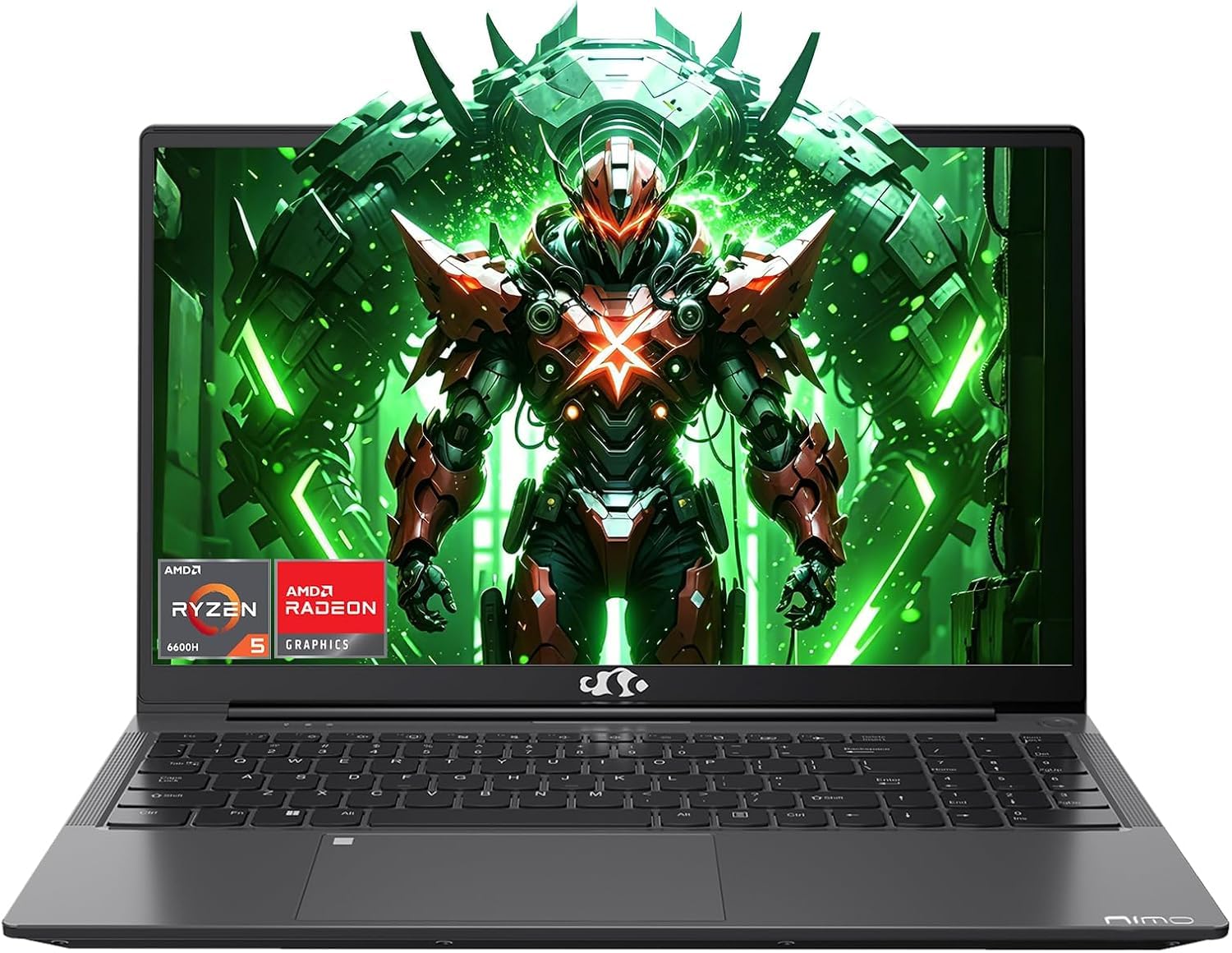 NIMO AI Creator Gaming Laptop, 16GB RAM 1TB SSD AMD Ryzen 5 6600H 6 Cores | Beats R7 7730U, Radeon 660M Graphics, 100W Type-C, 15.6" FHD Win11 Computer for Video Editing Multitasking, 2-Yr Warranty