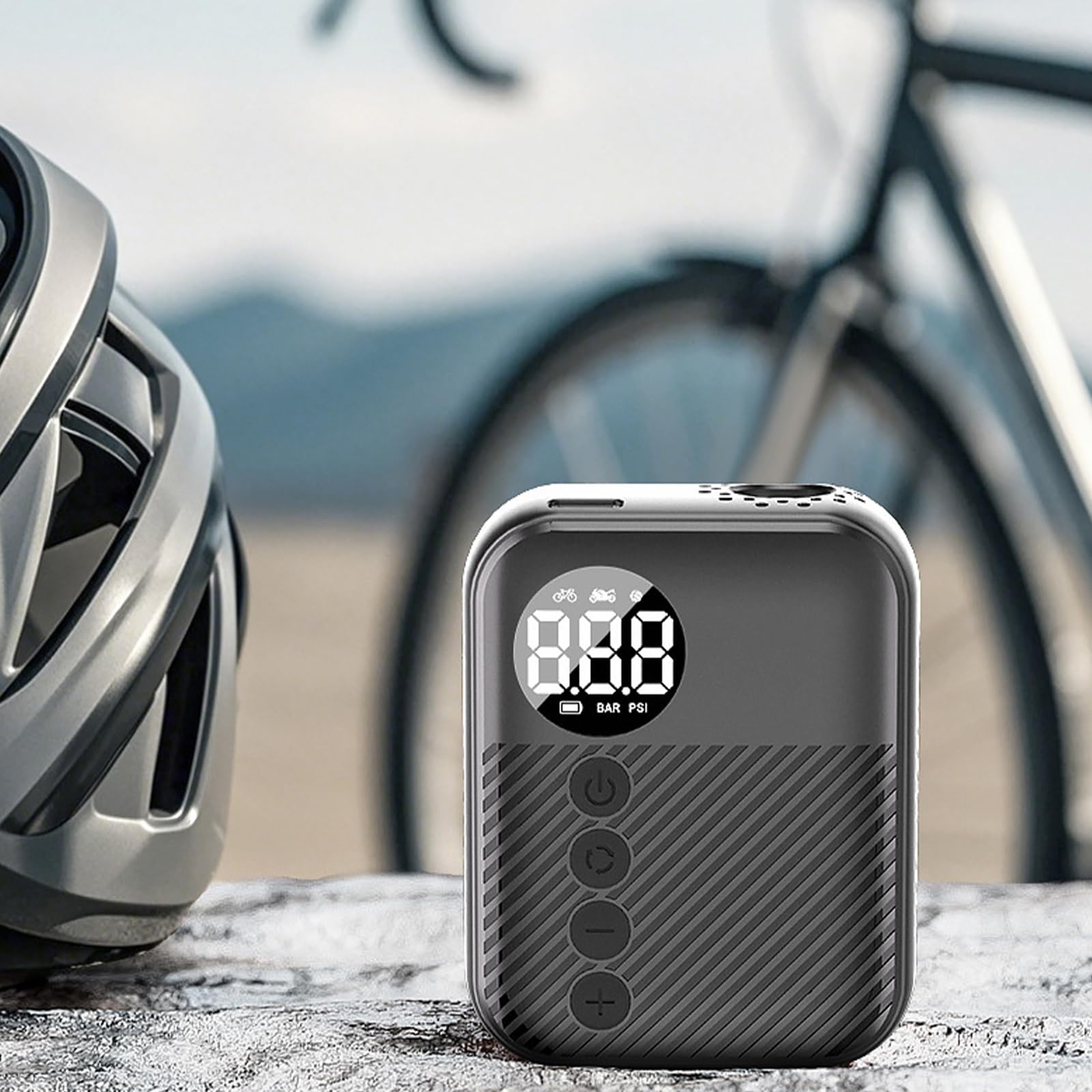 Compresor de aire portátil recargable para coches, bicicletas, scooters eléctricos, neumáticos
