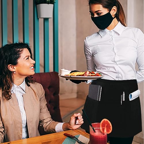 Miniatura 7 de Ultimate All-Purpose unisex 4 pocket cotton Apron - Waitress Apron, Chef Apron, aprons for women with pockets