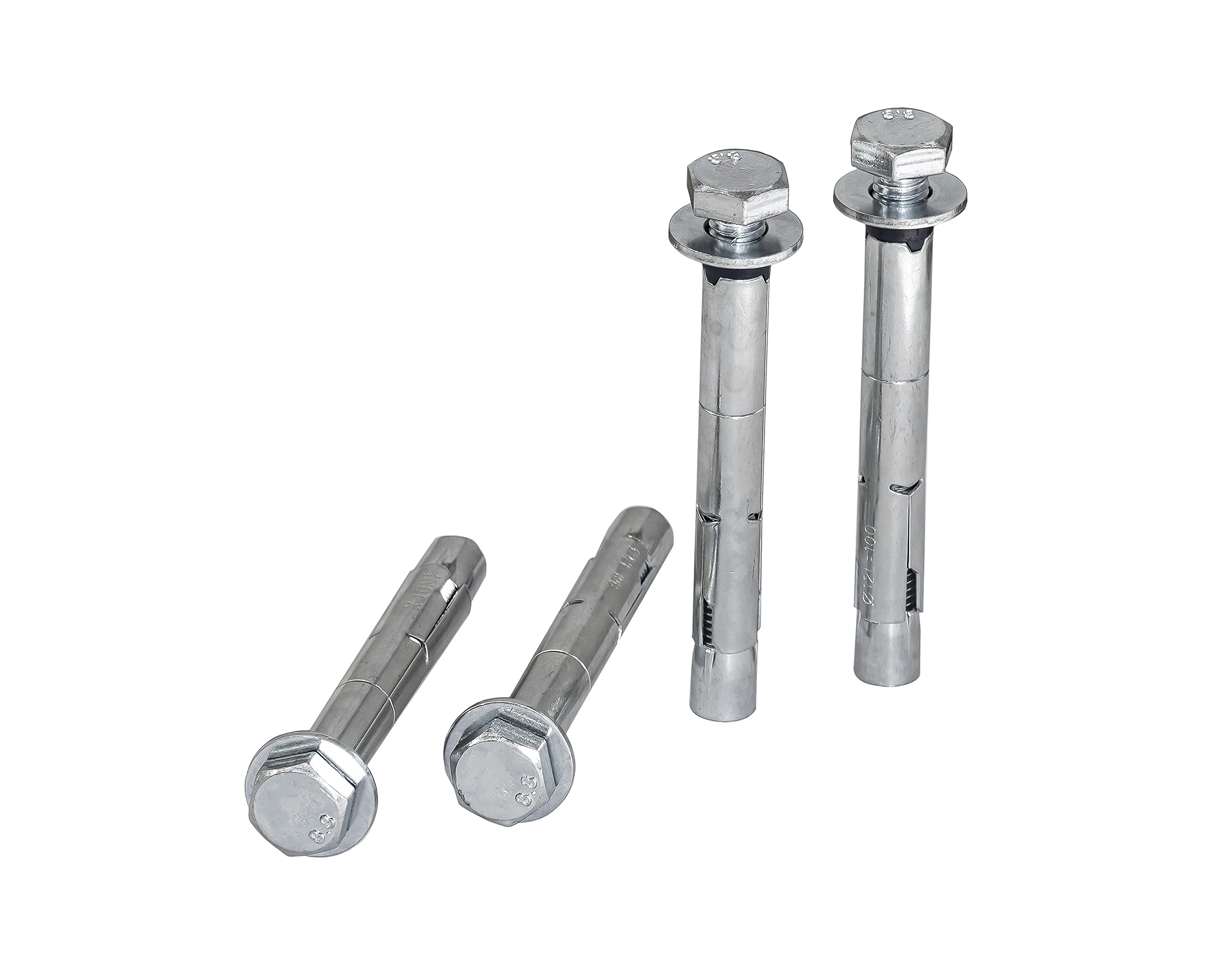 Tope de Ruedas para Aparcamiento - Barrera Parking Antigolpes - Acero Galvanizado - 120 cm - Anclajes Incluidos