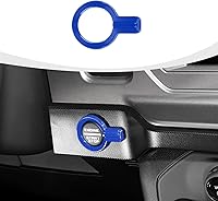 Vista 16 de Cubierta para botón de arranque Bronco, ajuste del botón de arranque del motor compatible con accesorios interiores Ford Bronco 2021-2023, fibra