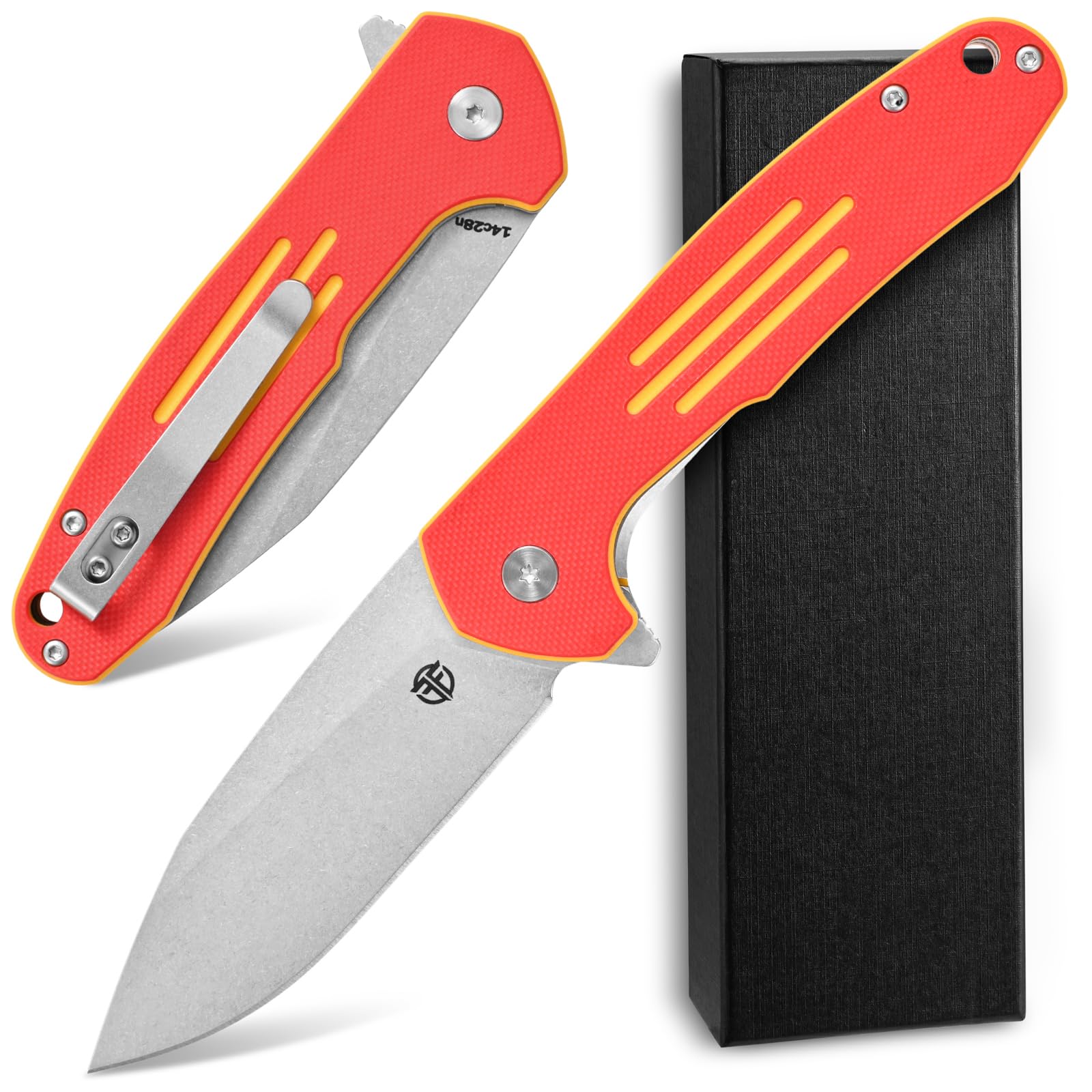 Amazon.com : CCFFCC FF16 14C28N Steel Blade Folding Knife G10