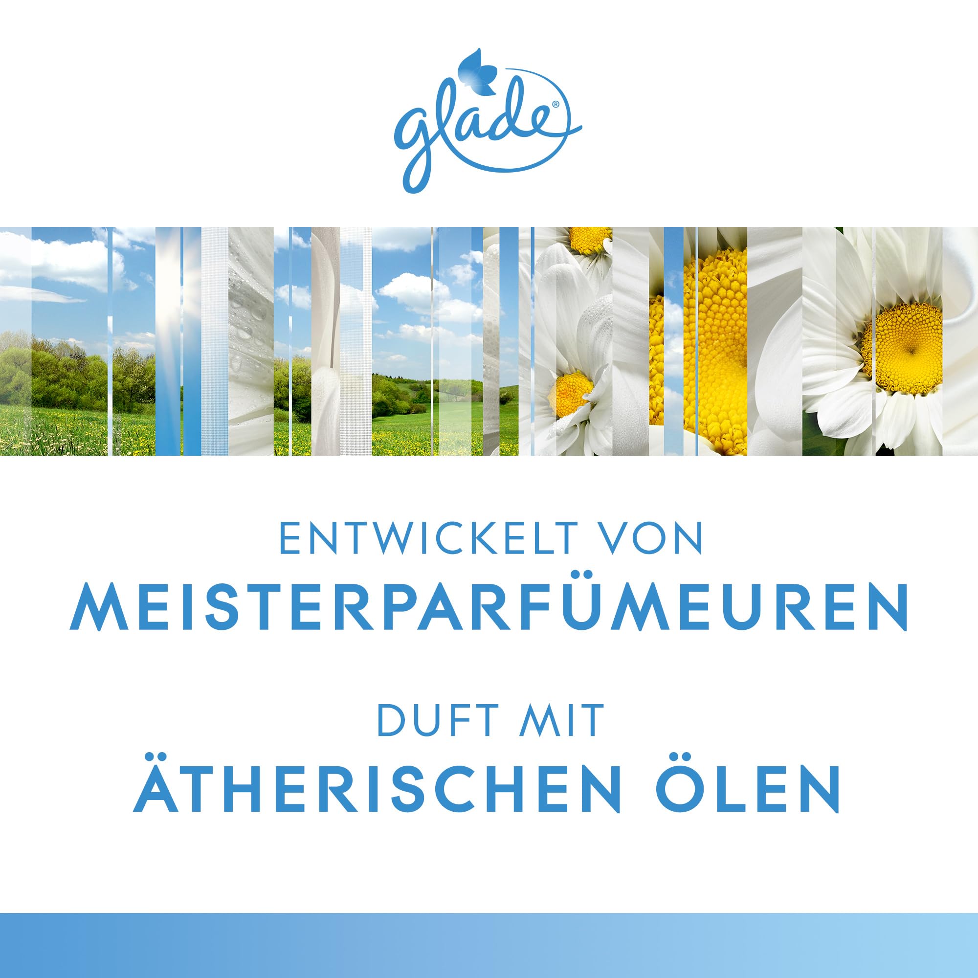 Glade Duft-Kerze im Glas, Anti-Tabac, bis zu 27 Stunden Brenndauer, 6er Pack (6 x 112g)