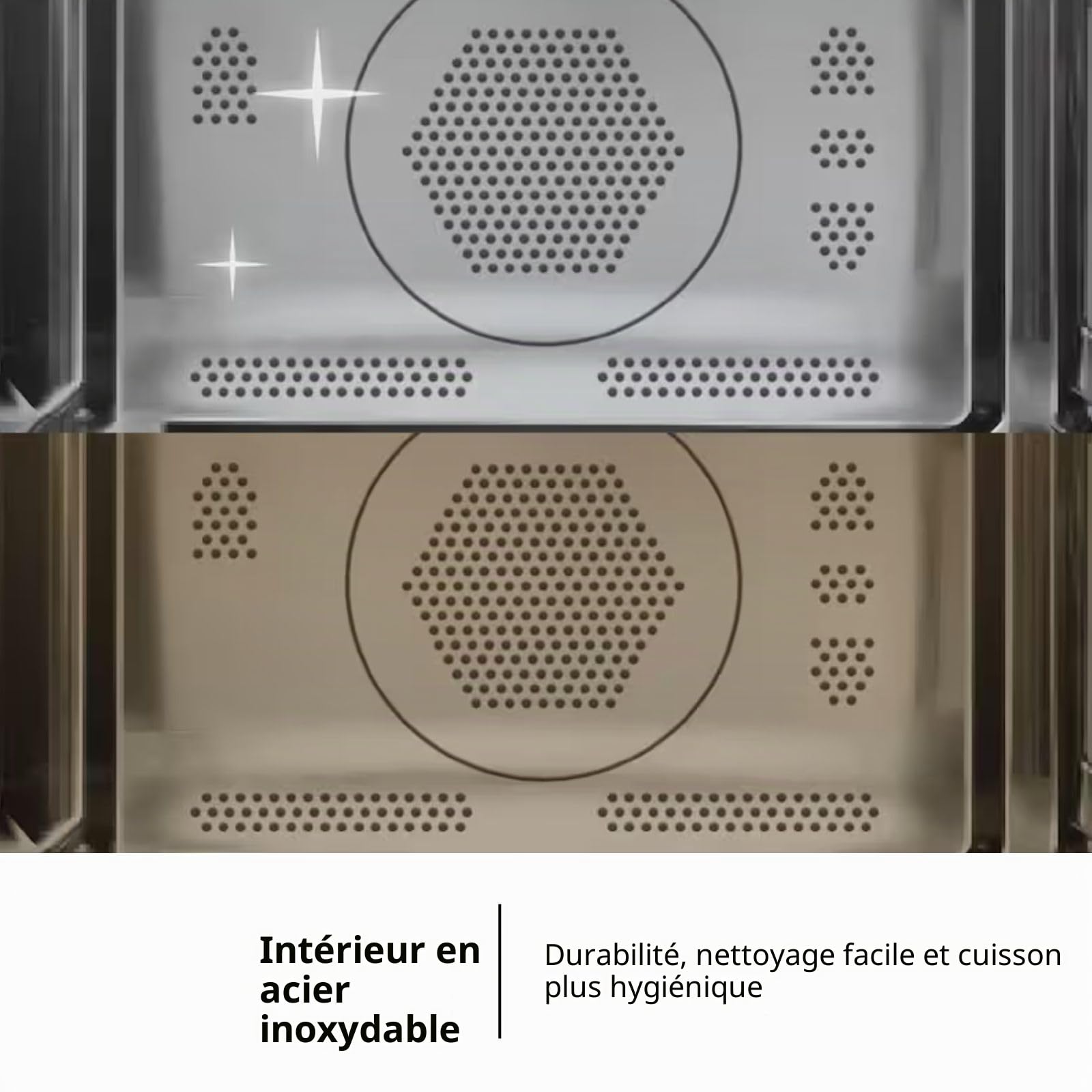 Corberó CMICG520GLNI Micro-ondes encastré Capacité 20 l Puissance 700 W 10 niveaux Menu automatique Décongélation Minuterie 95 min Contrôle tactile Noir