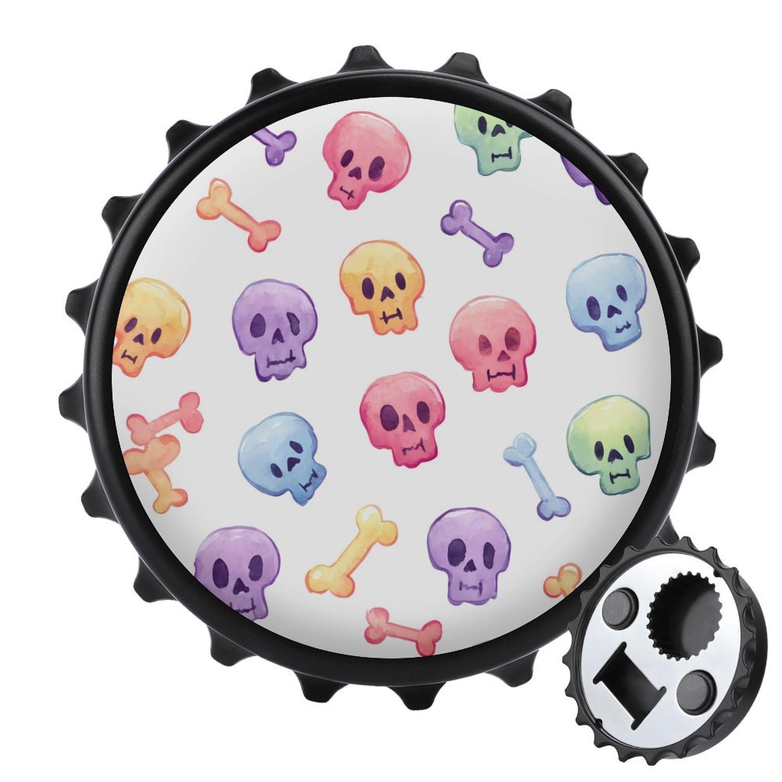 Head Skulls Bones Magnetic Bottle Opener Refrigerator Magnet Fridge Magnets Kitchen Supplies