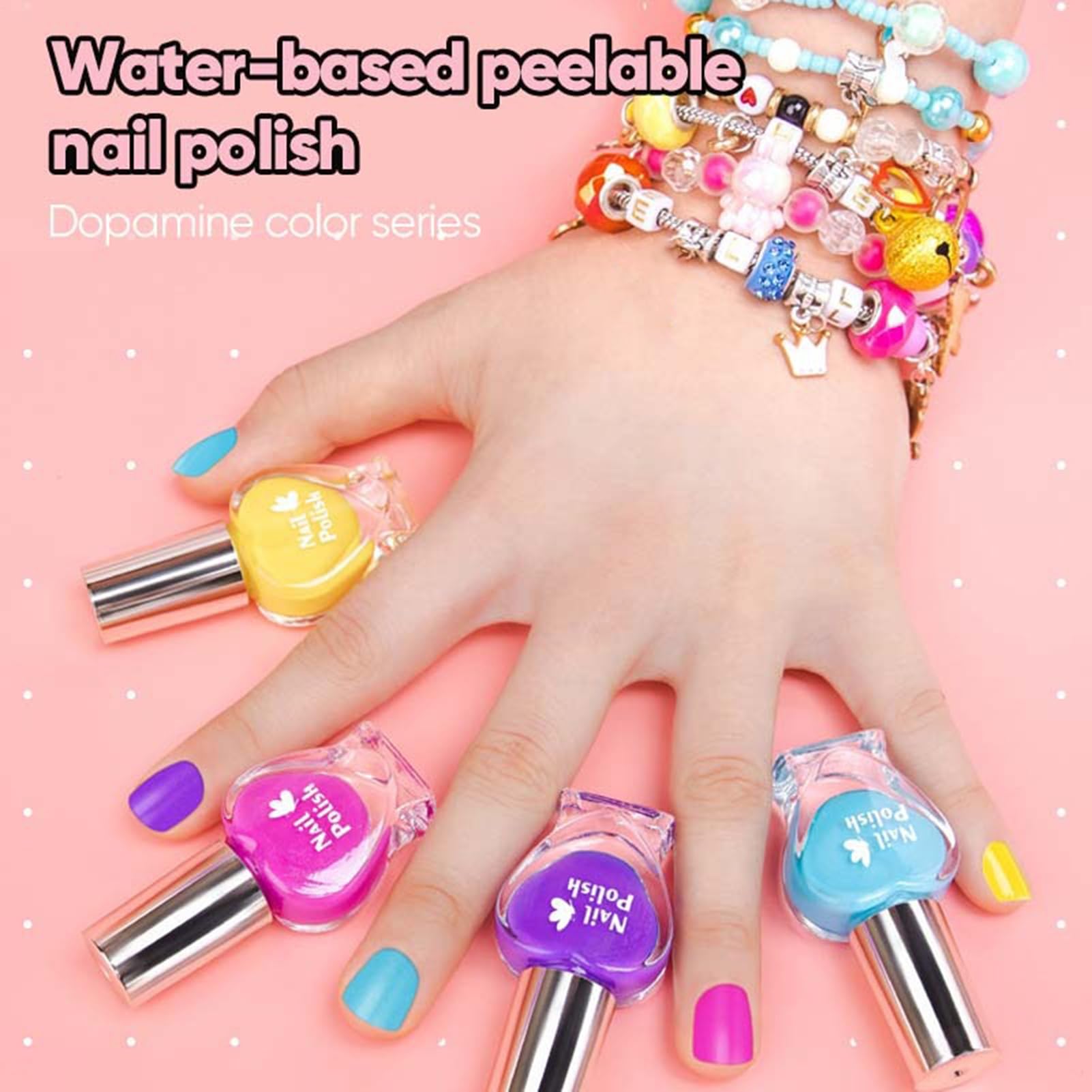 Kit per la creazione di braccialetti con charm, set per la creazione di | bracciali, collane, orecchini, per bambini, ispira immaginazione e creatività, oltre 520 piccoli