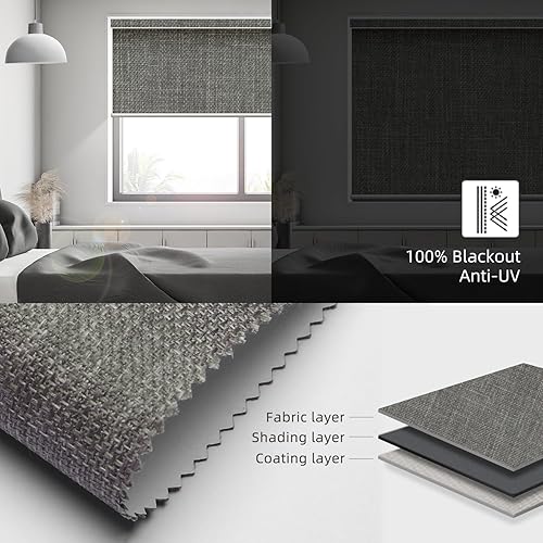 Miniatura 5 de SmartWings Las persianas motorizadas funcionan con Alexa y Google, persianas inteligentes automáticas Z-WaveZigbee con control remoto, persiana