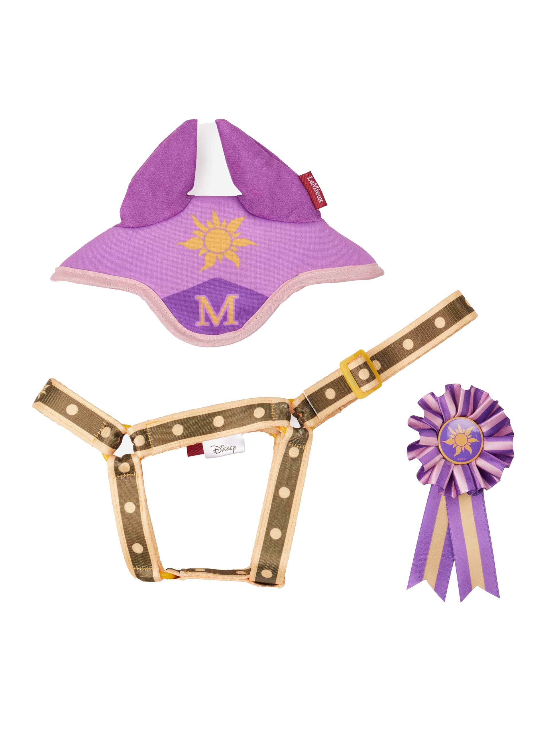 LeMieux Disney Hobby Horse Accessories Set - Maximus - Headcollar, Fly Hood & Rosette Included - Suitable for Ages 3+
