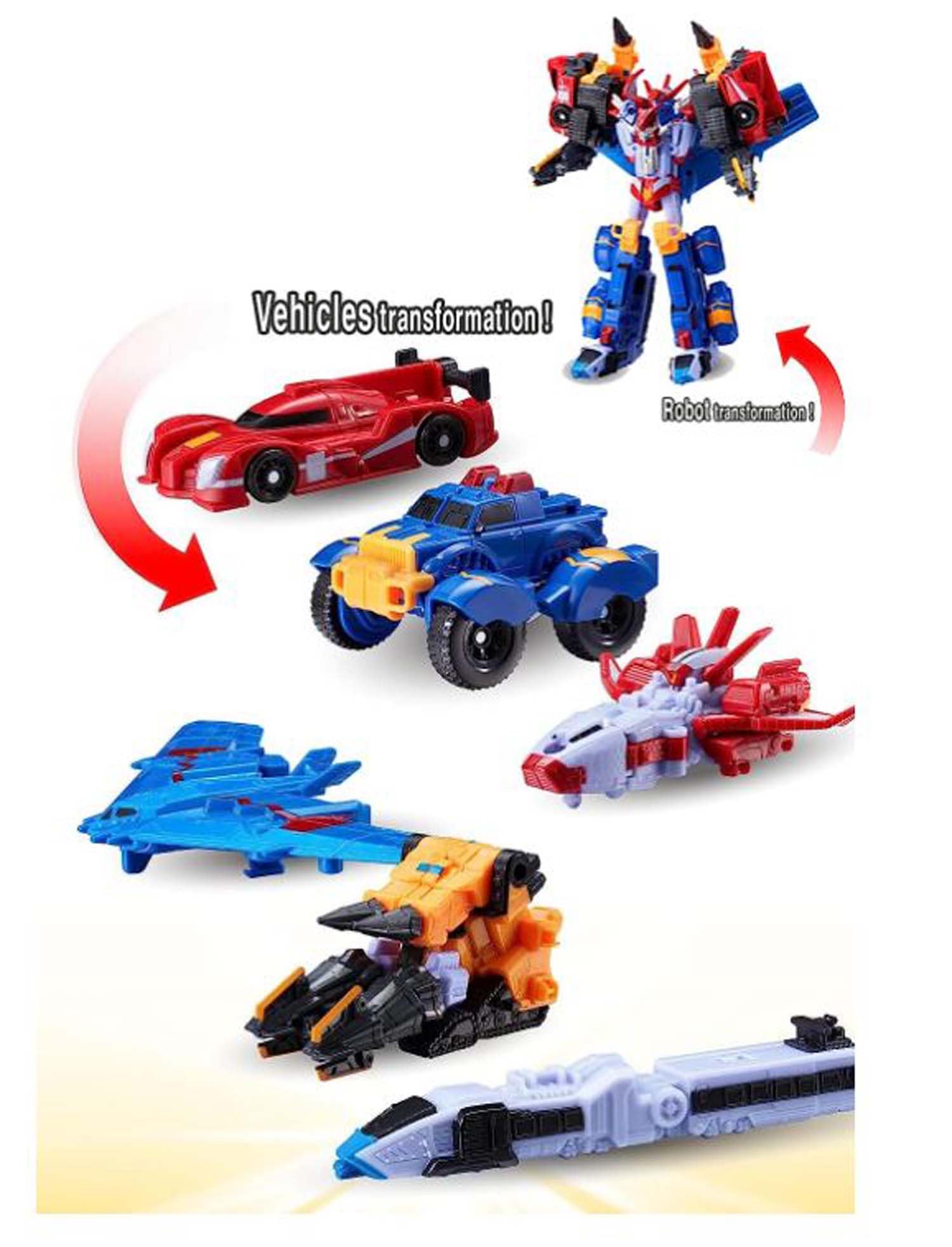 Amazon.co.jp: SSmall YOUNGTOY TOBOT V ミニマスターV 6連動 変形