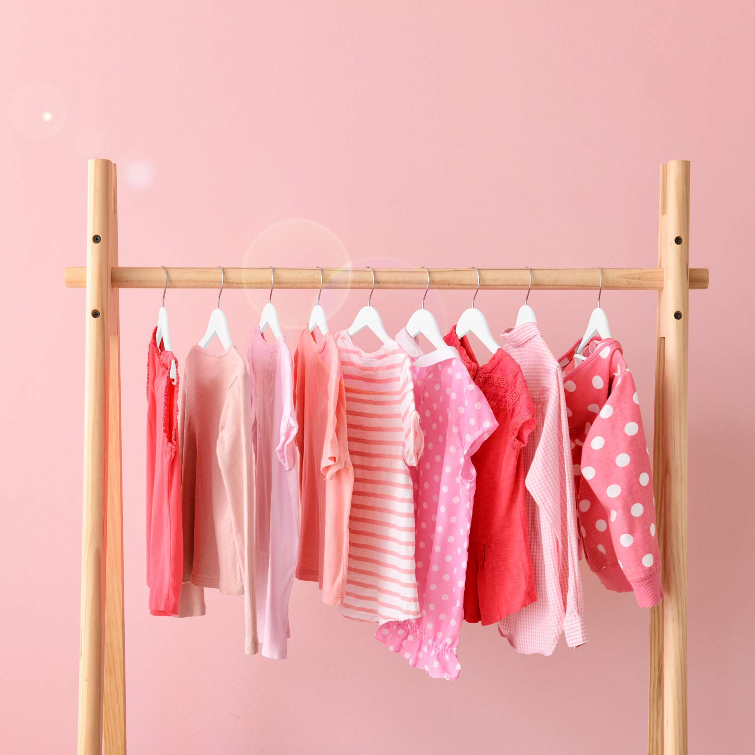 HOUSE DAY – Lot de 20 cintres en bois pour enfants, blanc