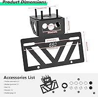 Vista 6 de 2025 Ninja 650 Eliminador de guardabarros Z650 Eliminador de guardabarros 2024 Ninja 650 Organizador de placa de matrícula Ninja 650 Soporte