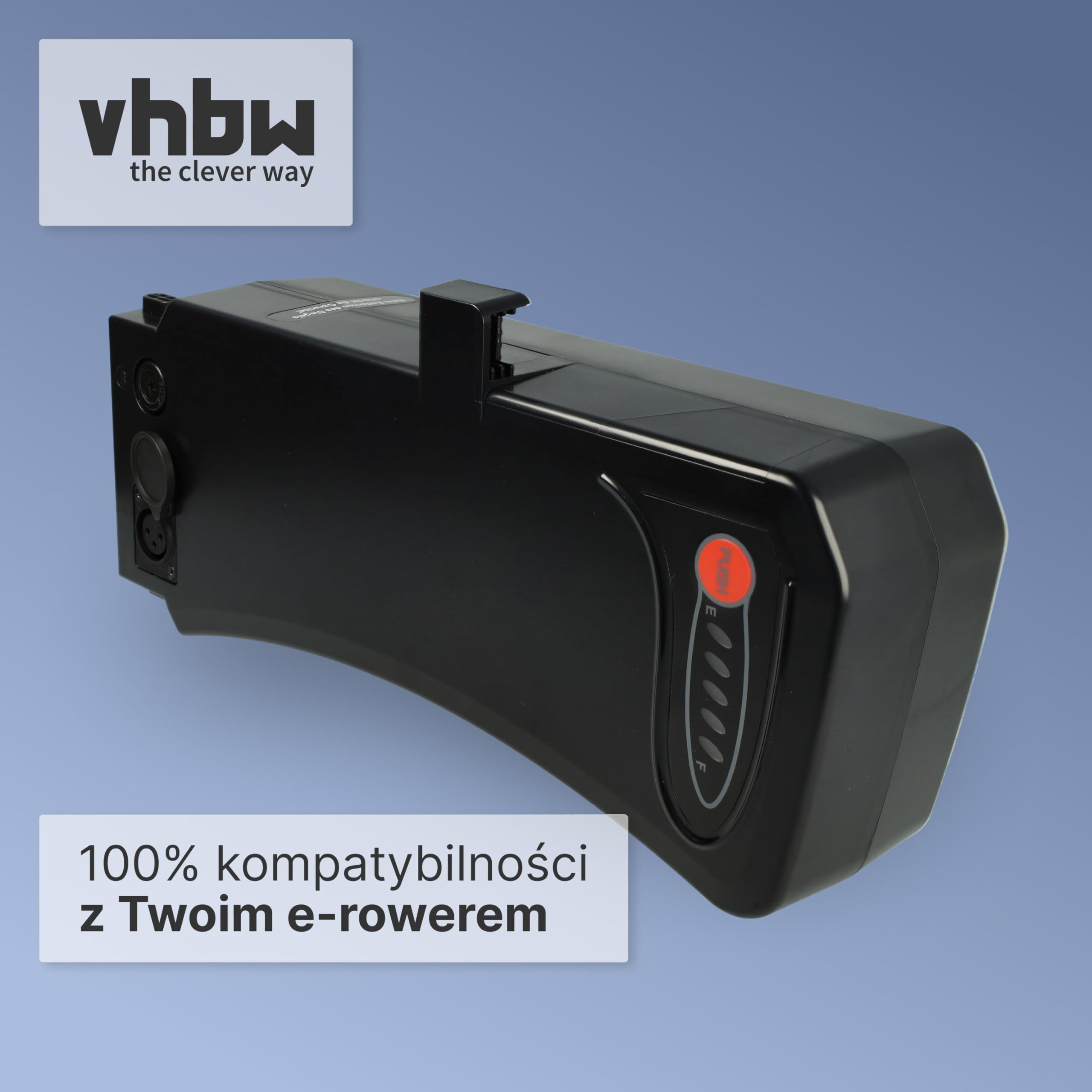 vhbw Akumulator Zastępczy dla Samsung 10ICR19/65-4, SDI-3610C, SDI-3611C, SDI-3612B do E-Bike (8,8 Ah, 36 V, Li-Ion) - Czarny
