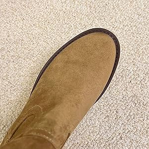 Bottes Cowboy Mi-mollet En Faux Suède Brodé