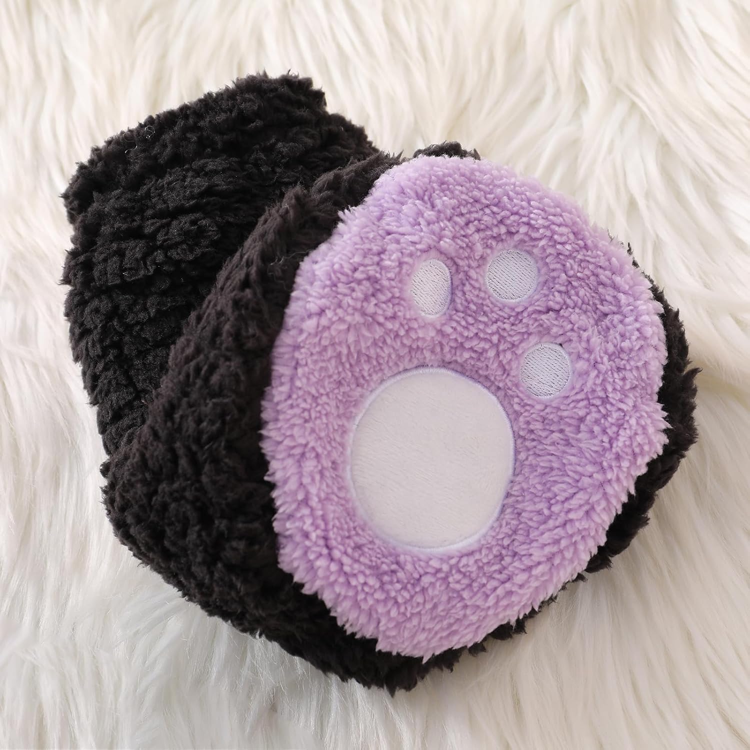 Kuriozud Cute Fuzzy Animal Costume for Baby Girl Boy Halloween Costume Romper with Hat and Leg Warmer 4pcs Cosplay Outfit - Image 7